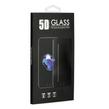  Samsung Galaxy A03 előlapi üvegfólia, edzett, hajlított, fekete keret, 9H, SM-A035, 5D Full Glue mobiltelefon kellék