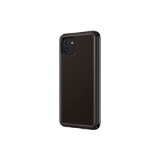 Samsung Galaxy A03 Soft Clear gyári szilikon tok, fekete, EF-QA036TB tok és táska