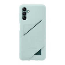 Samsung Galaxy A04s SM-A047F, Szilikon tok, kártyatartóval, zöld, gyári tok és táska
