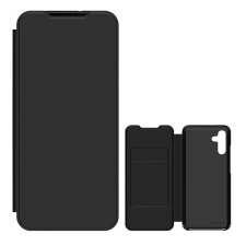 Samsung Galaxy A05s SM-A057F, Oldalra nyíló tok, kártyatartóval, fekete, gyári tok és táska
