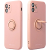  Samsung Galaxy A05s SM-A057F, Szilikon tok, stand, telefontartó gyűrű, Roar Amber, rózsaszín