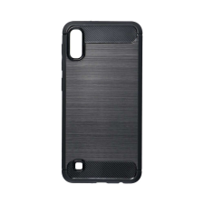 Samsung Galaxy A10 szilikon tok, fekete, SM-A105, Carbon fiber tok és táska