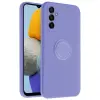  Samsung Galaxy A14 4G / LTE (A145) Telefontok - Grip lila szilikon tok, kitámasztó ujjgyűrűvel