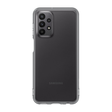 Samsung Galaxy A23 5G SM-A236U, Szilikon tok, átlátszó/fekete, gyári tok és táska