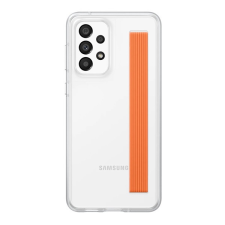 Samsung Galaxy A33 (SM-A336) szilikon telefonvédő (matt, S Pen tartó + kézpánt) átlátszó tok és táska