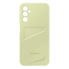 Samsung Galaxy A35 5G (SM-A356) szilikon telefonvédő (kártyazseb) lime tok és táska