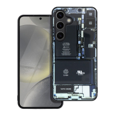  Samsung Galaxy A55 5G - Tech design1 - mintás műanyag hátlap tok, szilikon kerettel ﻿ tok és táska