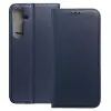  Samsung Galaxy A57 5G könyvtok, fliptok, telefon tok, mágneszáras, bankkártyatartós, sötétkék, Smart