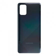 Samsung Galaxy A71 gyári készülék hátlap, bontott, fekete, SM-A705 tok és táska