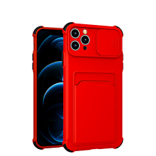  Samsung Galaxy A72 4G/A72 5G colored buttons ütésálló hátlap tok, piros tok és táska