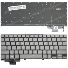 Samsung Galaxy Book 2 W737 gyári billentyűzet (US kiosztás, háttérvilágítással, szürke) laptop alkatrész