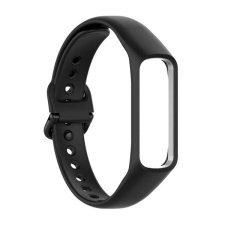 Samsung Galaxy Fit 2 Pótszíj (egyedi méret, szilikon, állítható) FEKETE okosóra kellék