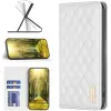  Samsung Galaxy M23 5G SM-M236B, Oldalra nyíló tok, stand, kártyatartóval, 3D rombusz minta, Wooze Pi