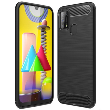  Samsung Galaxy M31 Telefontok - Forcell CARBON fekete szilikon tok tok és táska