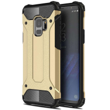  Samsung Galaxy M32 4G SM-M325F, Műanyag hátlap védőtok, Defender, fémhatású, arany tok és táska