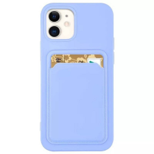 Samsung Galaxy M53 5G SM-M536B, Szilikon tok, kártyatartóval, Wooze Card Slot, világoskék tok és táska