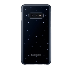 Samsung Galaxy S10e (SM-G970) műanyag telefonvédő (ultravékony, LED világítás) fekete tok és táska