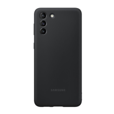 Samsung Galaxy S21 Plus 5G SM-G996, Szilikon tok, fekete, gyári tok és táska