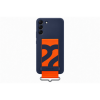 Samsung Galaxy S22+ Silicone Cover with Strap, gyári szilikon tok szíjjal, sötétkék, EF-GS906TN