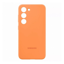 Samsung Galaxy S23 Plus SM-S916, Szilikon tok, narancssárga, gyári tok és táska