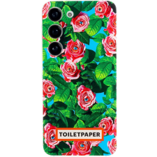 Samsung Galaxy S23 Toiletpaper gyári tok, rózsa minta tok és táska