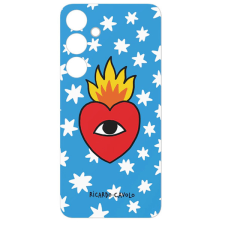 Samsung Galaxy S24+ Ricardo Cavolo gyári tok, sárga/száj minta tok és táska