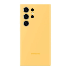 Samsung Galaxy S24 Ultra (SM-S928) szilikon telefonvédő sárga tok és táska