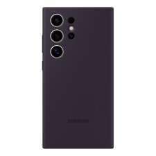 Samsung Galaxy S24 Ultra SM-S928, Szilikon tok, sötétlila, gyári (sérült csomagolás) (RS152168SCS) tok és táska