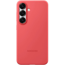 Samsung Galaxy S25 Silicone Cover, gyári szilikon tok, piros tok és táska