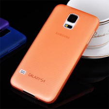 Samsung Galaxy S5 mini Telefontok - ultravékony műanyag tok narancssárga tok és táska