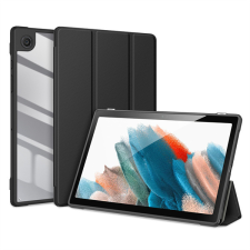 Samsung Galaxy Tab A8 10.5 (2021) SM-X200 / X205, mappa tok, Trifold, légpárnás sarok, közepesen ütésálló, átlátszó hátlap, Dux Ducis Toby, fekete (110733) - Tablet tok tablet tok