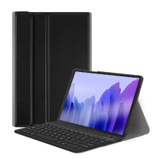  Samsung Galaxy Tab A 10.1 (2019) SM-T510 / T515, Bluetooth billentyűzetes, mappa tok, billentyűzet világítás, mágneses rögzítés, Wooze Illuminated, fekete (95624) - Tablet tok tablet tok