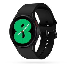 Samsung Galaxy Watch7 okosóra szíj - fekete szilikon szíj okosóra kellék