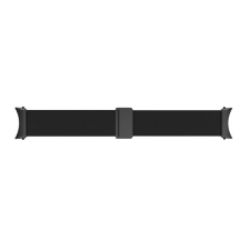 Samsung Galaxy Watch 4 (40 / 44mm) / Watch 4 Classic (42 / 46mm), alumínium pótszíj, M / L méret, állítható, milánói stílus, fekete, gyári okosóra kellék