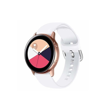  Samsung Galaxy Watch Active 2 (20mm) okosóra szíj - fehér szilikon szíj okosóra kellék
