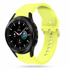 Samsung Galaxy Watch FE okosóra szíj - sárga szilikon szíj okosóra kellék