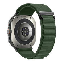  Samsung Galaxy Watch Ultra (47mm) SM-L705, textíl pótszíj, állítható, sötétzöld okosóra kellék