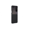 Samsung Galaxy Z Flip7 fekete vegán bőr tok