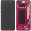 Samsung GH82-18853H Gyári Samsung Galaxy S10 Plus OLED kijelző érintővel Piros kerettel előlap