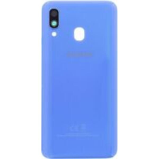 Samsung GH82-19406D Gyári akkufedél hátlap - burkolati elem Samsung Galaxy A40, kék mobiltelefon, tablet alkatrész