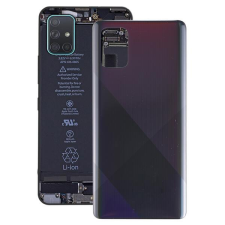 Samsung GH82-22112A Gyári Samsung Galaxy A71 fekete akkufedél, hátlap mobiltelefon, tablet alkatrész