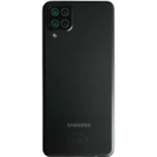 Samsung GH82-24487A Gyári akkufedél hátlap - burkolati elem Samsung Galaxy A12 Nacho, fekete mobiltelefon, tablet alkatrész