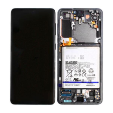 Samsung GH82-27254A Samsung Galaxy S21 5G OEM LCD kijelző érintővel, fekete mobiltelefon, tablet alkatrész