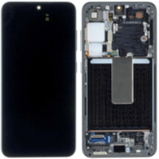 Samsung GH82-30480E Gyári Samsung Galaxy S23 OLED kijelző érintővel fekete kerettel előlap mobiltelefon, tablet alkatrész