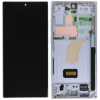 Samsung GH96-15524A Gyári Samsung Galaxy S23 Ultra OLED kijelző érintővel Kék (Sky Blue) kerettel előlap
