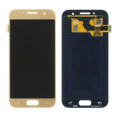 Samsung GH97-19732A Gyári Samsung Galaxy A3 (2017) A320 arany LCD kijelző érintővel mobiltelefon, tablet alkatrész