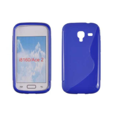 Samsung i8160 Galaxy Ace 2, Szilikon tok, S-Case, kék tok és táska