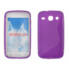 Samsung i8260 Galaxy Core, Szilikon tok, S-Case, lila tok és táska