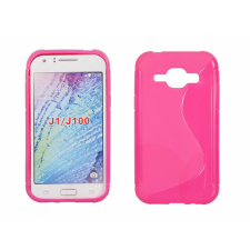 Samsung J100H Galaxy J1, Szilikon tok, S-Case, rózsaszín tok és táska