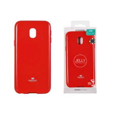 Samsung J330 Galaxy J3 2017, Szilikon tok, Jelly, piros tok és táska